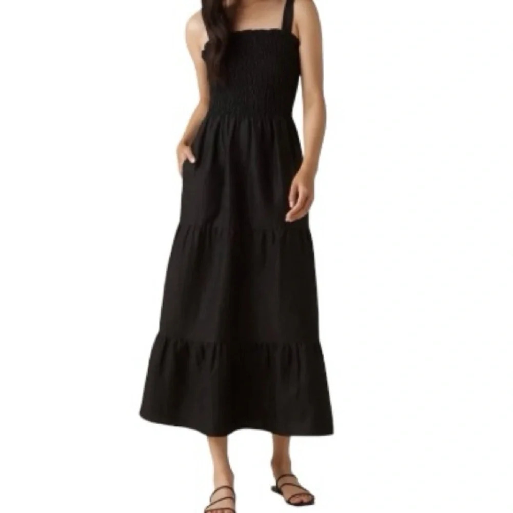 Vetta Smocked Tiered Dress